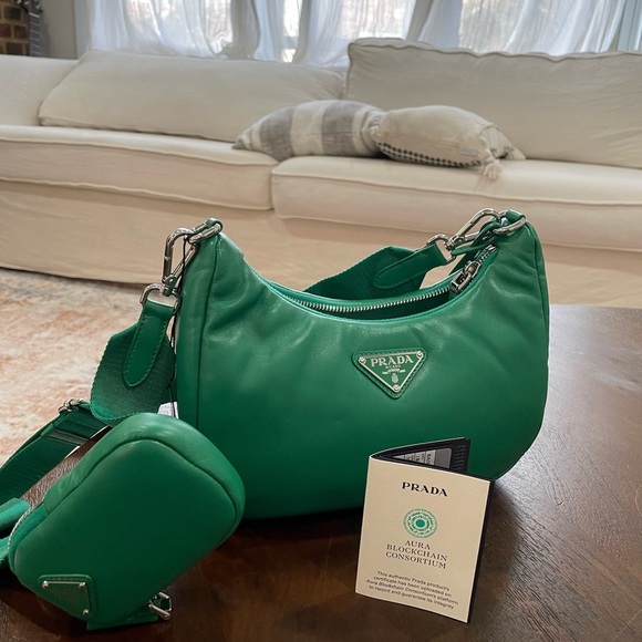 Padded nappa-leather Prada Re-Edition shoulder bag - Picture 1 of 5